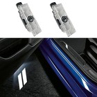 2pcs Never Fade Door Lights Logo For Dodge Challenger Hornet Gt R t  White