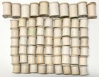 Lot Of 64 Vtg Empty Coats White Birch Wooden Sewing Thread Spools 3 Sizes