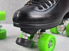 Riedell Model 111 Roller Skates Size 10 Black Boost Rollerbones Team Wheels 98a
