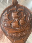 Oil Lamp - Greek - Traditional Ship - Museum Reproduction - Ceramic Artifact