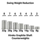 Golf Club Counterweights For Steel   Graphite Shafts Butt Weights 8g-40g 1pc