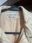 Vintage Coca Cola Uniform Shirt Sz Large Pinstripe 1950 s