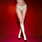 Oil Shiny Glossy Ultra Sheer Four-sided Open Crotch Pantyhose Tights Stockings
