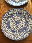 Antique Nippon Noritake Morimura Blue White Phoenix 8 1 4 Inch Plates  set Of 4 