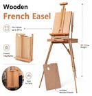 169-piece Wooden French Easel Art Painting Kit For Adults   Portable Plein