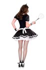 Adult Women s Flowery Lacy French Maid Costume