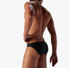 Speedo Powerflex Eco Solar Men   s Swim Brief  Charcoal black  Size 36