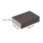 16pcs Sanding Sponge Blocks 500-600 Grits Hand Block  100x70x25mm  Brown white