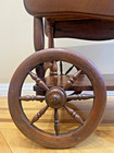 Vintage Cherry Wood  Drop Leaf  Tea Cart- Bar
