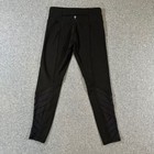 Ivivva Lululemon Girls 14 Black Mesh Leggings Athletic Yoga Pants Pocket Running