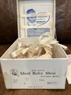 Vintage Mrs  Day   s Ideal Baby Shoes W  Original Box Guide Inserts White Leather