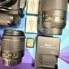 Nikon D5600 Camera With Dx Nikkor 18-55mm Vr  70-300mm  35mm F1 8  Battery Grip