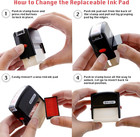 Paid Self Inking Stamp  Red Ink For Office Use  1 41 x0 47  Impression Size