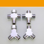 1 2  Female Male Bsp Brass Pipe Fittings Union Elbow Tee Cross Adapter Connector