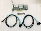 Tested Dell Perc H200 6gb Pci-e Sas Sata 8 Port Raid Card  2pcs Sata 8087 Cable