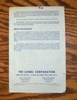 Lionel Postwar 394-30 5-50 Rotary Beacon Instructions