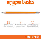 Wood-cased  2 Pencils  Pre-sharpened  Hb Lead Bulk Box  150 Count  Yellow
