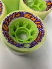 Rare Nos Hyper Made Rock Rule 62mm Speed Roller Skating Wheels Poly Bd Green Wh