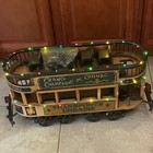 Antique 1930 s Double Decker French Trolley Car Of Cast Iron And Wood 29   long