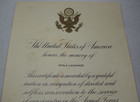 President John F  Kennedy Signed Armed Forces Service Certificate