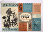 Native Indian History Vintage Paper Placemat Restaurant  the First Americans 