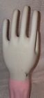Vtg 14  Hall Glove Mold Hand Form Porcelain 9091 White   Pink Size 7 5 