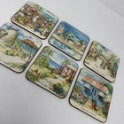 Vintage Pimpernel  Barbados Scenery Drink Coasters Set Of 6 Cork Backed England