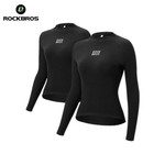 Rockbros 2 Pack Women s Thermal Fleece Long Sleeve Compression Shirt Base Layer