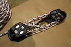 Twin Sheave Block And Tackle 6300lb Pulley 100 Feet 7 16 Double Braid Rope