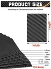 Carbon Fibre Sheet 3k Rigid 100  Carbon Matte Plain Weave 0 2 1 2 3 4 5 8 10mm