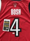 Chris Bosh Signed Toronto Raptors Jersey Jsa Coa  4 Heat Nba Hall Of Fame 