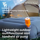 Qunature Air Pump Portable Mini Electric Pump For Inflatables With Camping Light