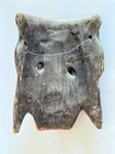 Vintage Guerrero Mexican Double Face Mask     Hand Carved Painted Folk Art     10 5   