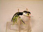 Vintage Arbogast Hula Popper Fly Rod Size White Wood Crankbait Lure