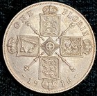 1916 Florin Great Britain Silver Coin British