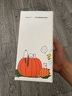  Starbucks Peanuts Snoopy Great Pumpkin Tumbler Stainless Steel Mug Halloween