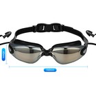 Swimming Goggles With Nose Cover Adults Anti Fog Diving Googles Swim Glasses Lot