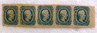  1863 Confederate States 10 Cent 5 Stamp Block Sc Csa12  kb  Type Ii