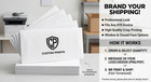 100 Custom Printed  10 Envelopes    your Logo Or Design   professional Stationery