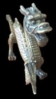 Vtg Antique Solid Brass Oriental Chinese Large Dragon 12    statue heavy ornate