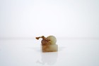 Two Jade Square Seals With A Wooden Box