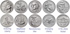 10 Coin Set 2026-p d Semiq Half Dollar   2  Quarters  Dime  Nickel 10 Coin Set