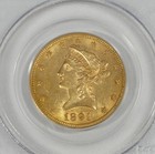 1891-cc Gold Liberty Head Eagle  10 Pcgs Au 55 Carson City Gold  10
