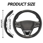 2pcs Universal Fit Carbon Fiber Steering Wheel Cover  Anti-skid Steering Whee   