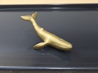 Vintage Brass Humpback Whale Nautical Sculpture Figurine Paperweight 4 