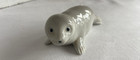 Vtg Otagiri Baby Seal Figure Ceramic Pup Gray Japan Original Label Adorable 4 
