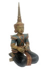 Antique Thai Buddhism Hindu God Hand Carved Wood Sculpture Statue 26  X 16 
