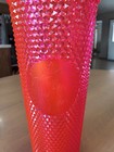 Starbucks 2019 Neon Pink Studded Cold Cup Tumbler Winter Holiday Venti 24 Ounce