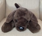 Fao Schwarz Stuffed Animal Realistic Plush Chocolate Labrador Lab Dog Puppy 17   