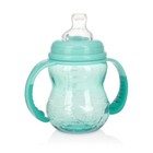 Nuby Bottle-to-cup Non-drip Wide Neck Baby Bottle With Removable Handles  8 Fl O